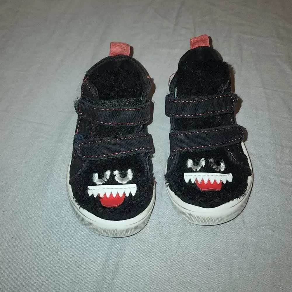 🏖 Infant Baby Boy Toddler Shoe Size High Tops Monster Size 4
